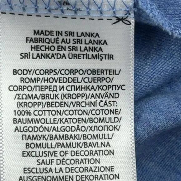 Polo Ralph Lauren Shirt Mens Large Short Sleeve Custom Slim Fit Blue Lightweight - Picture 6 of 8